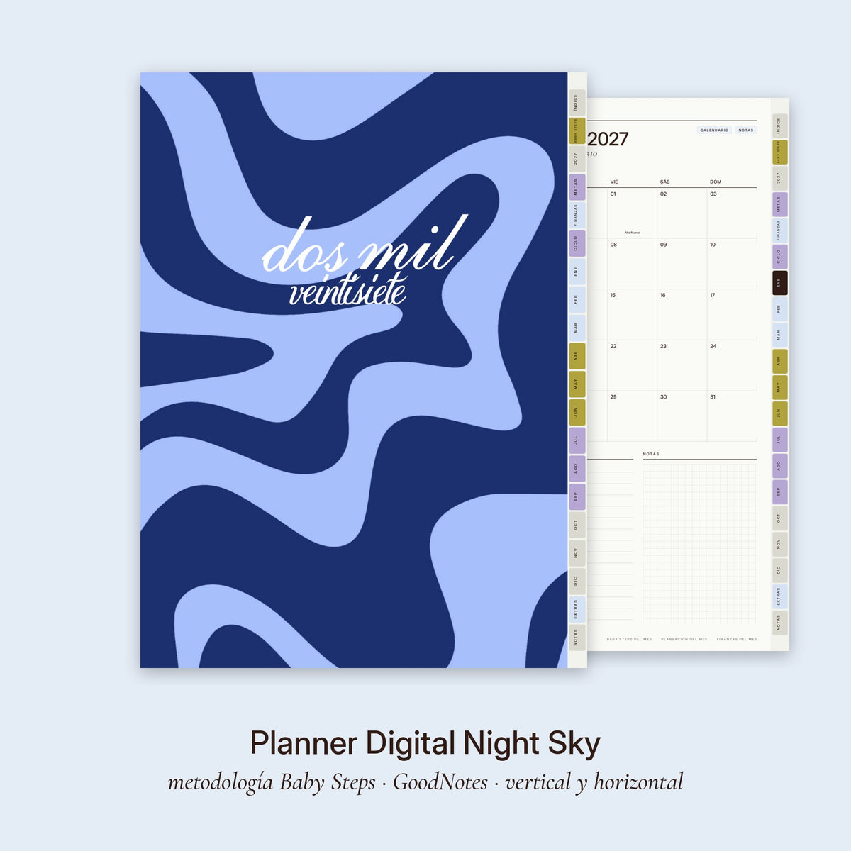Planner Digital Night Sky · Baby Steps