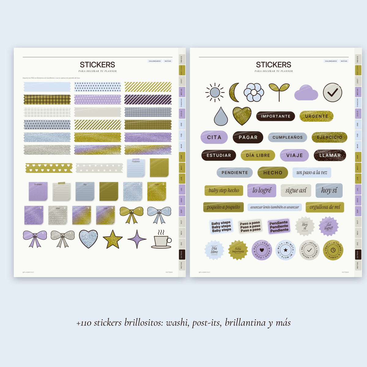Planner Digital Night Sky · Baby Steps
