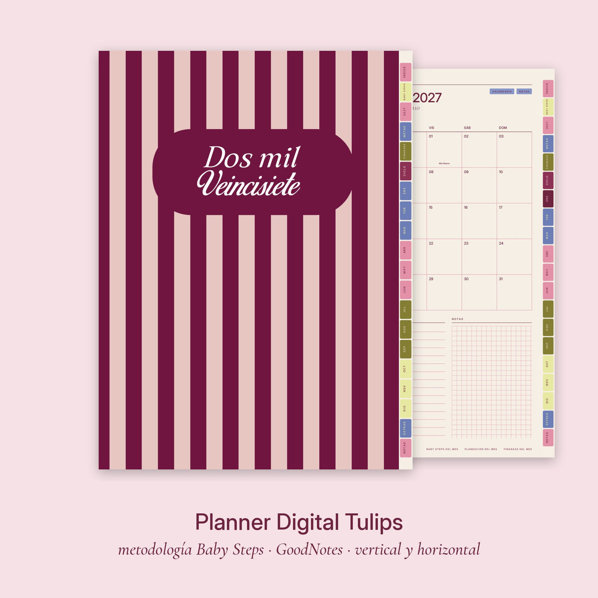 Planner Digital Tulips · Baby Steps