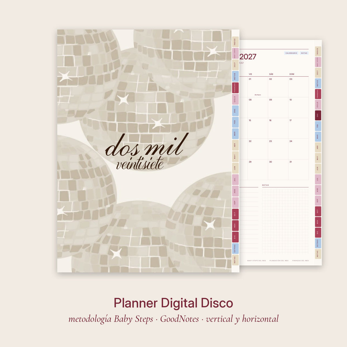 Planner Digital Disco · Baby Steps