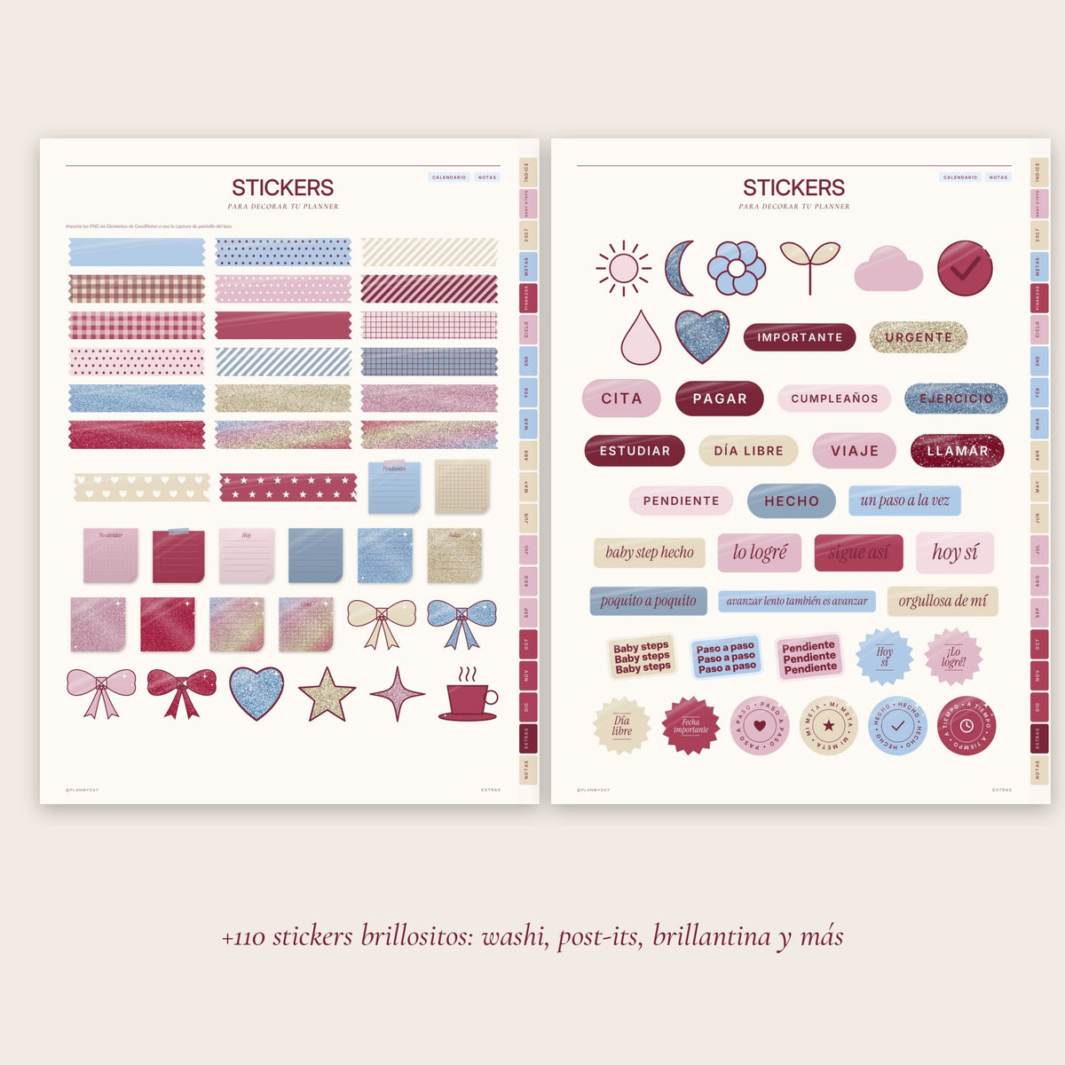 Planner Digital Disco · Baby Steps