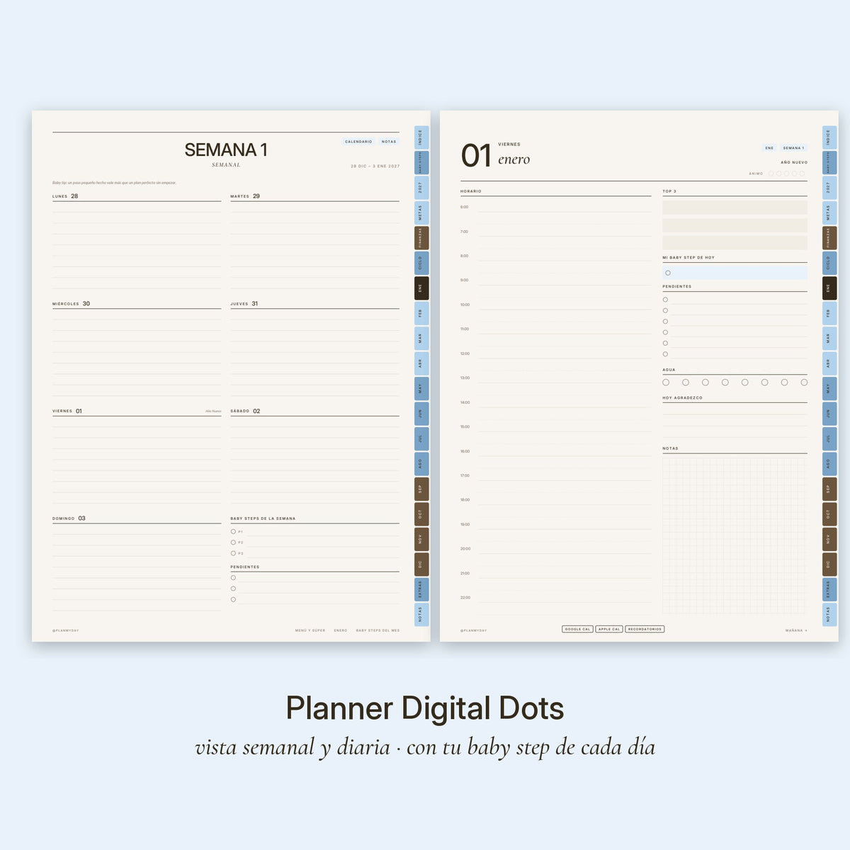Planner Digital Dots · Baby Steps