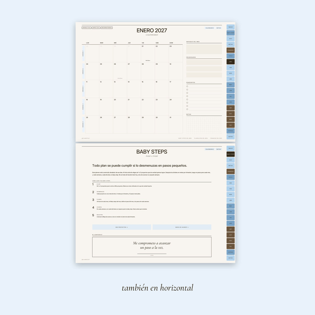 Planner Digital Dots · Baby Steps
