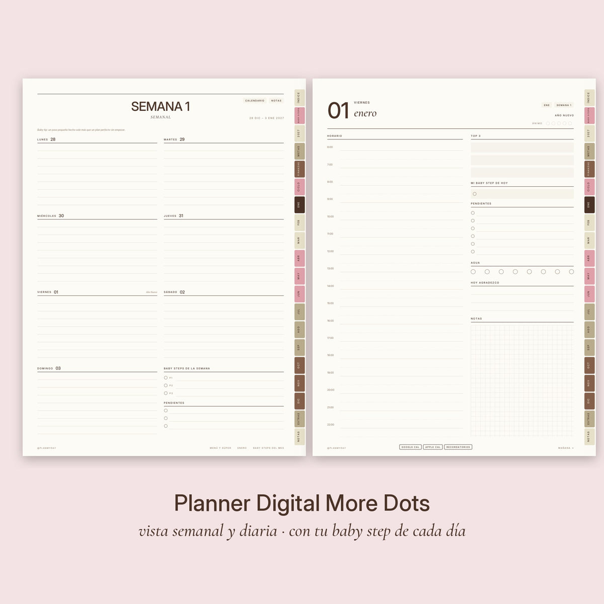 Planner Digital More Dots · Baby Steps