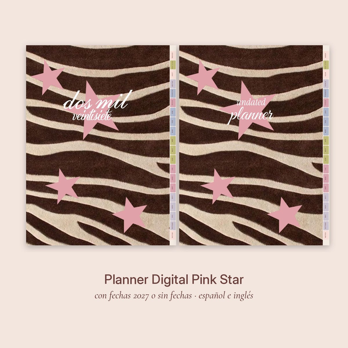 Planner Digital Pink Star · Baby Steps