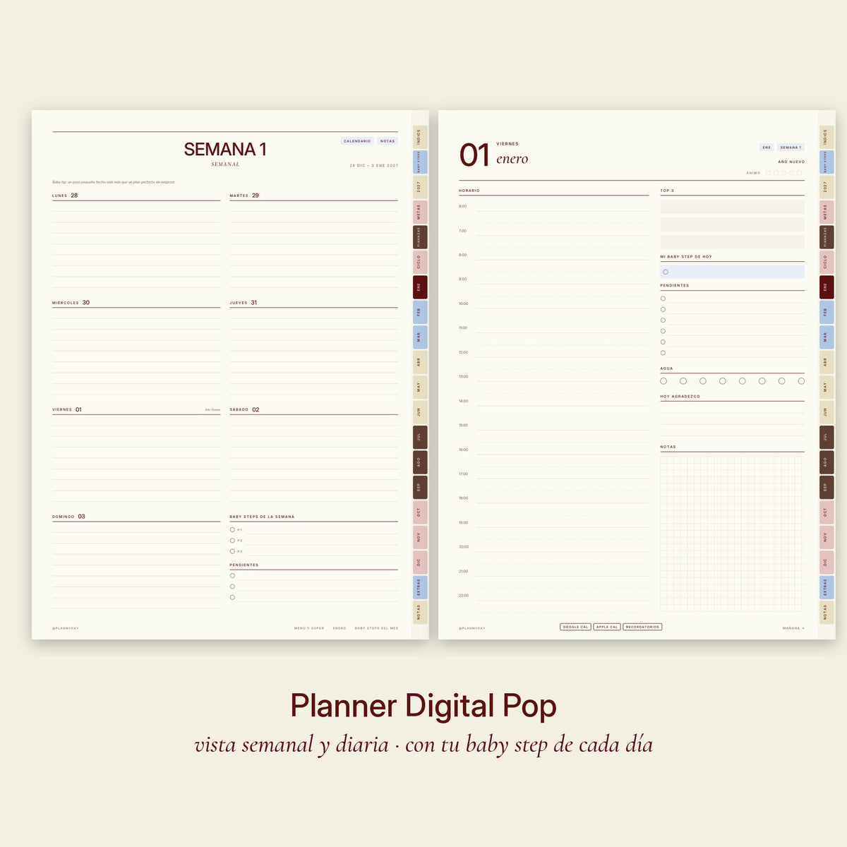 Planner Digital Pop · Baby Steps