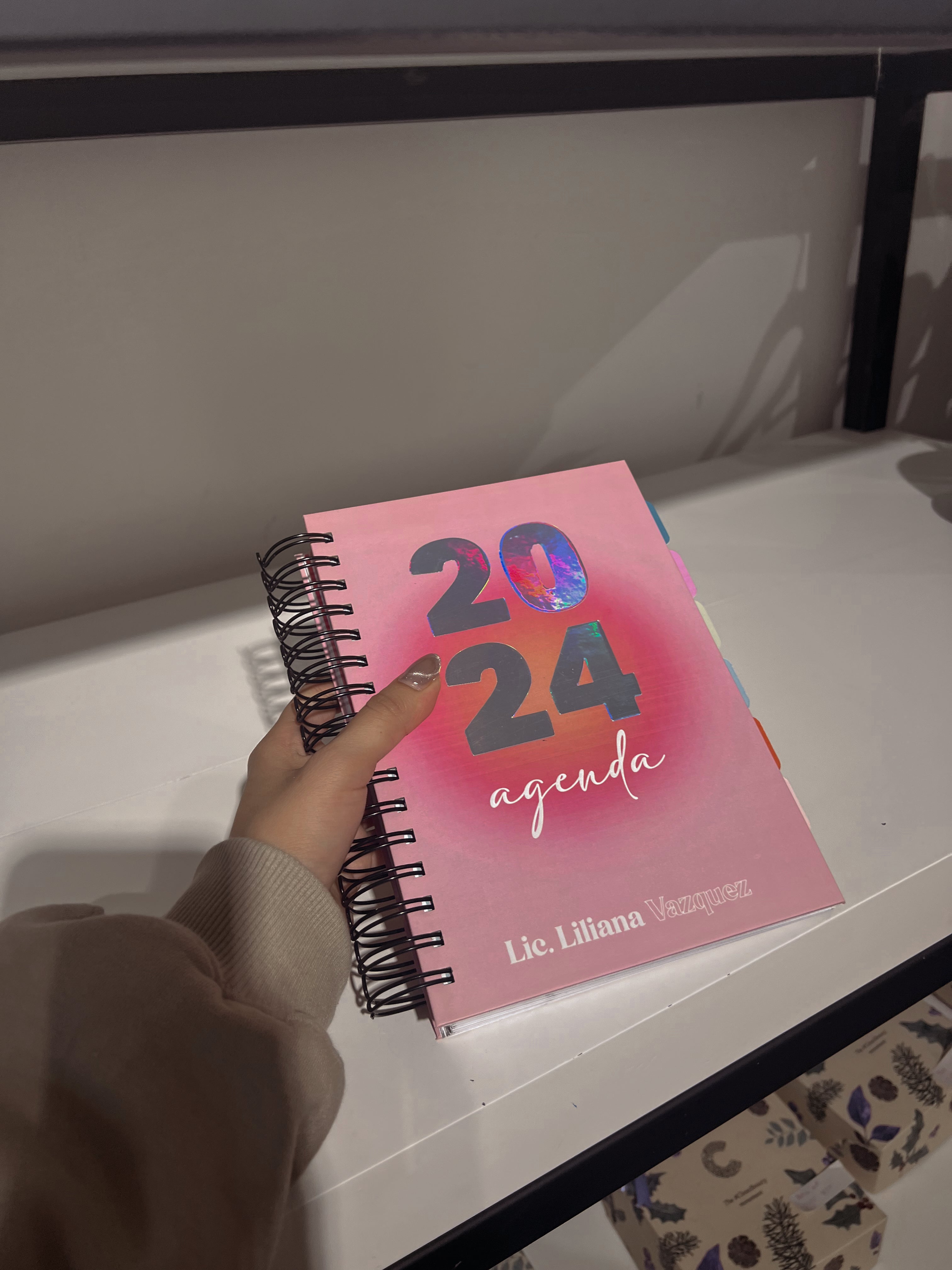 Agenda Tornasol rosa 2026