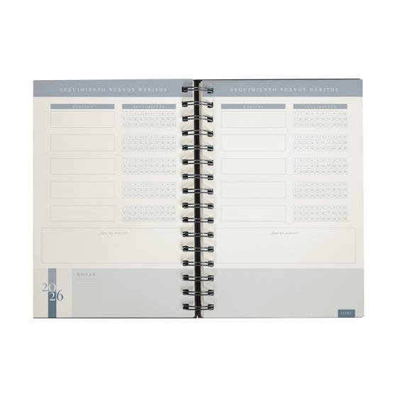 Agenda Diaria con espiral