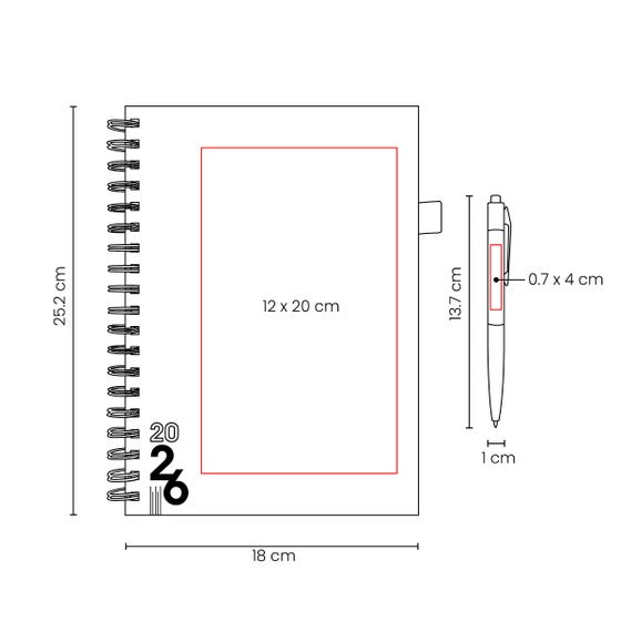 Agenda Semanal con espiral